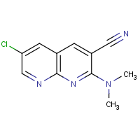 CAS: 1335220-61-5 | OR310226 | 6-Chloro-2-(dimethylamino)-1,8-naphthyridine-3-carbonitrile