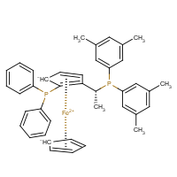 CAS:184095-69-0 | OR31031 | (2R)-1-[(1R)-1-[Bis(3,5-dimethylphenyl)phosphino]ethyl]-2-(diphenylphosphino)ferrocene