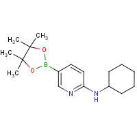 CAS: 1073354-34-3 | OR310359 | N-Cyclohexyl-5-(tetramethyl-1,3,2-dioxaborolan-2-yl)pyridin-2-amine