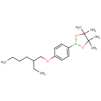 CAS:251566-01-5 | OR310448 | 2-[4-(2-Ethyl-hexyloxy)-phenyl]-4,4,5,5-tetramethyl-[1,3,2]dioxaborolane