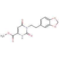 CAS:1565827-86-2 | OR310504 | Methyl 1-[2-(2H-1,3-benzodioxol-5-yl)ethyl]-2,6-dioxo-1,2,3,6-tetrahydropyrimidine-4-carboxylate