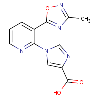 CAS: 1239851-29-6 | OR310707 | 1-[3-(3-Methyl-1,2,4-oxadiazol-5-yl)pyridin-2-yl]-1H-imidazole-4-carboxylic acid