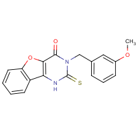 CAS:892300-30-0 | OR310711 | 3-(3-Methoxybenzyl)-2-thioxo-2,3-dihydro[1]benzofuro[3,2-d]pyrimidin-4(1H)-one