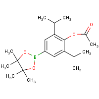 CAS:  | OR310847 | 2,6-Bis(propan-2-yl)-4-(tetramethyl-1,3,2-dioxaborolan-2-yl)phenyl acetate