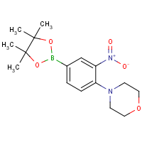 CAS:1527471-35-7 | OR310875 | [4-(Morpholin-4-yl)-3-nitrophenyl]boronic acid. pinacol ester
