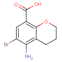 CAS:941692-27-9 | OR310920 | 5-Amino-6-bromo-3,4-dihydro-2H-1-benzopyran-8-carboxylic acid