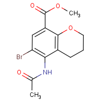CAS:941692-26-8 | OR310921 | Methyl 6-bromo-5-acetamido-3,4-dihydro-2H-1-benzopyran-8-carboxylate