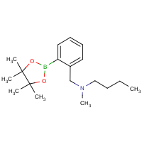 CAS:  | OR310986 | Butyl(methyl){[2-(tetramethyl-1,3,2-dioxaborolan-2-yl)phenyl]methyl}amine