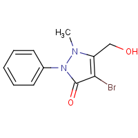 CAS: 81122-69-2 | OR311071 | 4-Bromo-5-(hydroxymethyl)-1-methyl-2-phenyl-1,2-dihydro-3H-pyrazol-3-one