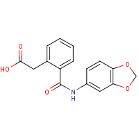 CAS:811841-53-9 | OR311094 | 2-{2-[(1,3-Benzodioxol-5-ylamino)carbonyl]phenyl}acetic acid