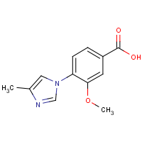 CAS: 937026-26-1 | OR311108 | 3-Methoxy-4-(4-methyl-1H-imidazol-1-yl)benzoic acid