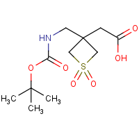 CAS: | OR312116 | 2-(3-(((tert-Butoxycarbonyl)amino)methyl)-1,1-dioxidothietan-3-yl)acetic acid