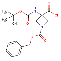 CAS:  | OR312134 | 1-((Benzyloxy)carbonyl)-3-((tert-butoxycarbonyl)amino)azetidine-3-carboxylic acid