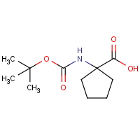 CAS:35264-09-6 | OR312135 | 1-((tert-Butoxycarbonyl)amino)cyclopentanecarboxylic acid