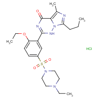 CAS:224785-91-5 | OR315165 | 2-[2-Ethoxy-5-[(4-ethyl-1-piperazinyl)sulphonyl]phenyl]-5-methyl-7-propyl-1H-imidazo[5,1-f][1,2,4]triazin-4-one hydrochloride