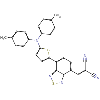 CAS: 1335150-09-8 | OR31530 | 2-((7-(5-(Di-p-tolylamino)thiophen-2-yl)benzo[c][1,2,5]thiadiazol-4-yl)methylene)malononitrile