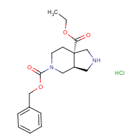 CAS: 1260605-35-3 | OR315433 | 5-Benzyl 7a-ethyl (3aS,7aS)-hexahydro-1H-pyrrolo[3,4-c]pyridine-5,7a-dicarboxylate hydrochloride