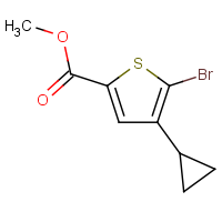CAS:2514953-04-7 | OR315882 | Methyl 5-bromo-4-(cyclopropyl)thiophene-2-carboxylate