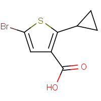 CAS: 2594436-03-8 | OR315887 | 5-Bromo-2-(cyclopropyl)thiophene-3-carboxylic acid