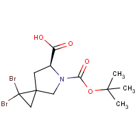 CAS: 1412903-77-5 | OR316076 | (6S)-1,1-Dibromo-5-(tert-butoxycarbonyl)-5-azaspiro[2.4]heptane-6-carboxylic acid