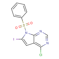 CAS: 876343-09-8 | OR317003 | 4-Chloro-6-iodo-7-phenylsulfonyl-7H-pyrrolo[2,3-d]pyrimidine