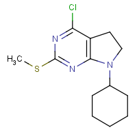 CAS:388572-67-6 | OR318008 | 4-Chloro-7-cyclohexyl-6,7-dihydro-2-(methylthio)-(5H)-pyrrolo[2,3-d]pyrimidine