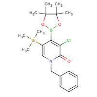 CAS:1417647-26-7 | OR318096 | 1-Benzyl-3-chloro-4-(4,4,5,5-tetramethyl-1,3,2-dioxaborolan-2-yl)-5-(trimethylsilyl)pyridin-2(1H)-one