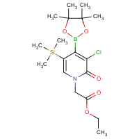 CAS: 1417647-28-9 | OR318098 | Ethyl 2-(3-chloro-2-oxo-4-(4,4,5,5-tetramethyl-1,3,2-dioxaborolan-2-yl)-5-(trimethylsilyl)pyridin-1(