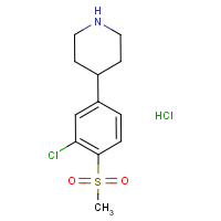 CAS:1853217-71-6 | OR321231 | 4-(3-Chloro-4-(methylsulfonyl)phenyl)piperidine hydrochloride