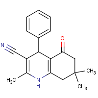CAS: 19732-57-1 | OR32132 | 2,7,7-Trimethyl-5-oxo-4-phenyl-1,4,5,6,7,8-hexahydroquinoline-3-carbonitrile