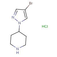 CAS: 1263378-44-4 | OR321335 | 4-(4-Bromo-1H-pyrazol-1-yl)piperidine hydrochloride