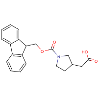 CAS:868523-86-8 | OR321538 | rac-(R)-2-(1-(((9H-Fluoren-9-yl)methoxy)carbonyl)pyrrolidin-3-yl)acetic acid