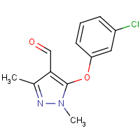 CAS: 109925-12-4 | OR32187 | 5-(3-Chlorophenoxy)-1,3-dimethyl-1H-pyrazole-4-carbaldehyde