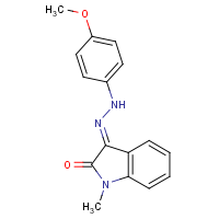 CAS:303984-92-1 | OR32210 | (3E)-3-[2-(4-Methoxyphenyl)hydrazin-1-ylidene]-1-methyl-2,3-dihydro-1H-indol-2-one
