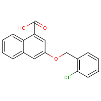 CAS:1195902-02-3 | OR322595 | 3-(2-Chlorobenzyloxy)naphthalene-1-carboxylic acid
