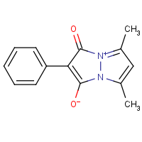 CAS: 76434-58-7 | OR32267 | 5,7-Dimethyl-3-oxo-2-phenyl-3H-4lambda5-[1,2]diazolo[1,2-a]pyrazol-4-ylium-1-olate