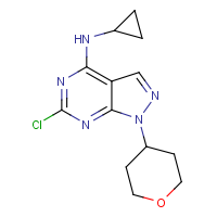 CAS:1206969-58-5 | OR322676 | 6-Chloro-n-cyclopropyl-1-(tetrahydro-2H-pyran-4-yl)-1H-pyrazolo[3,4-d]pyrimidin-4-amine