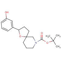 CAS:1206970-72-0 | OR322690 | 2-(3-Hydroxy-phenyl)-1-oxa-7-aza-spiro[4.5]decane-7-carboxylic acid tert-butyl ester