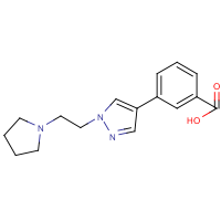 CAS: 1206970-53-7 | OR322692 | 3-(1-(2-(Pyrrolidin-1-yl)ethyl)-1H-pyrazol-4-yl)benzoic acid