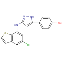 CAS:1301750-00-4 | OR322737 | 4-(3-(5-Chlorobenzo[b]thiophen-7-ylamino)-1H-pyrazol-5-yl)phenol