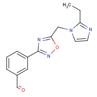 CAS:1258652-75-3 | OR323013 | 3-(5-((2-Ethyl-1H-imidazol-1-yl)mEthyl)-1,2,4-oxadiazol-3-yl)benzaldehyde