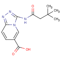 CAS:1206970-67-3 | OR323028 | 3-(3,3-Dimethylbutanamido)-[1,2,4]triazolo[4,3-a]pyridine-6-carboxylic acid