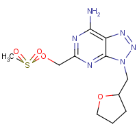 CAS:1258652-62-8 | OR323089 | (7-Amino-3-((tetrahydrofuran-2-yl)methyl)-3H-[1,2,3]triazolo[4,5-d]pyrimidin-5-yl)methyl methanesulfonate