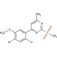 CAS: 1258652-61-7 | OR323091 | 4-(4-Bromo-2-chloro-5-methoxyphenyl)-6-methyl-2-(methylsulfonyl)pyrimidine