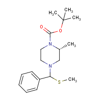 CAS: 1276186-14-1 | OR323135 | (R)-tert-Butyl 2-methyl-4-((methylthio)(phenyl)methyl)piperazine-1-carboxylate