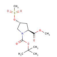 CAS: 84520-67-2 | OR323147 | (3R,5S)-1-(tert-Butoxycarbonyl)-5-(methoxycarbonyl)pyrrolidin-3-yl methanesulfonate