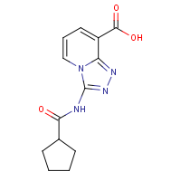 CAS: 1206970-48-0 | OR323171 | 3-(Cyclopentanecarboxamido)-[1,2,4]triazolo[4,3-a]pyridine-8-carboxylic acid