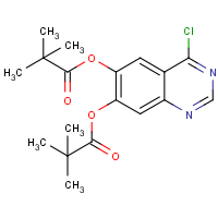 CAS: 1145671-34-6 | OR323184 | 2,2-Dimethyl-propionic acid 4-chloro-7-(2,2-Dimethyl-propionyloxy)-quinazolin-6-yl ester