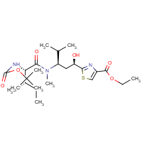 CAS:1032072-47-1 | OR323235 | (-)-2-{(1R,3R)-3-[(2S,3S)-(2-tert-Butoxycarbonylamino-3-methylpentanoyl)methylamino]-1-hydroxy-4-methylpentyl}thiazole-4-carboxylic acid ethyl ester
