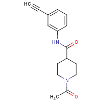 CAS:861208-20-0 | OR32514 | 1-Acetyl-N-(3-ethynylphenyl)piperidine-4-carboxamide